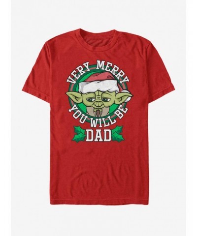 Star Wars Merry Yoda Dad T-Shirt $7.61 T-Shirts