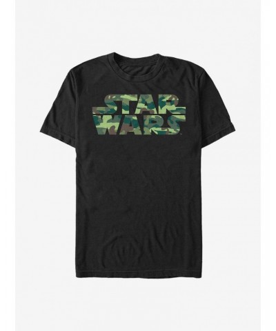 Star Wars Camouflage Logo T-Shirt $6.68 T-Shirts