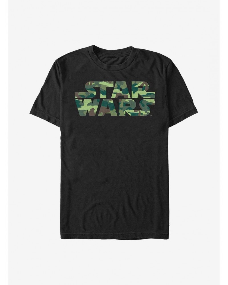 Star Wars Camouflage Logo T-Shirt $6.68 T-Shirts