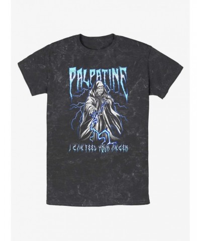 Star Wars Heavy Metal Palpatine Mineral Wash T-Shirt $6.56 T-Shirts