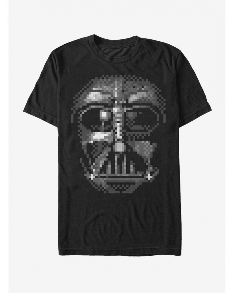 Star Wars Darth Vader Pixel Face T-Shirt $7.45 T-Shirts