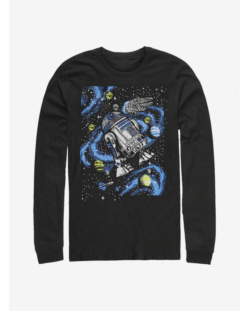 Star Wars R2 Floating Long-Sleeve T-Shirt $13.16 T-Shirts