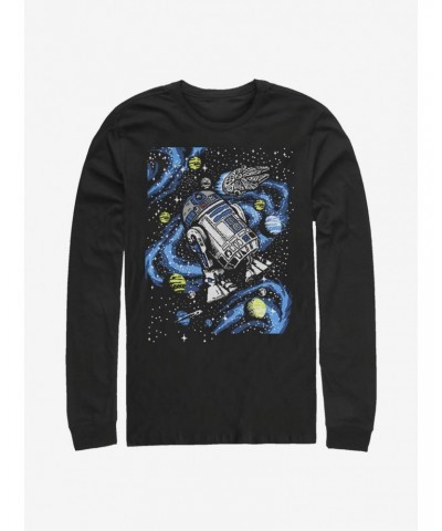 Star Wars R2 Floating Long-Sleeve T-Shirt $13.16 T-Shirts