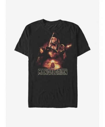 Star Wars The Mandalorian Fett Journey T-Shirt $7.45 T-Shirts