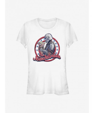 Star Wars The Mandalorian Mando And The Child Girls T-Shirt $5.18 T-Shirts