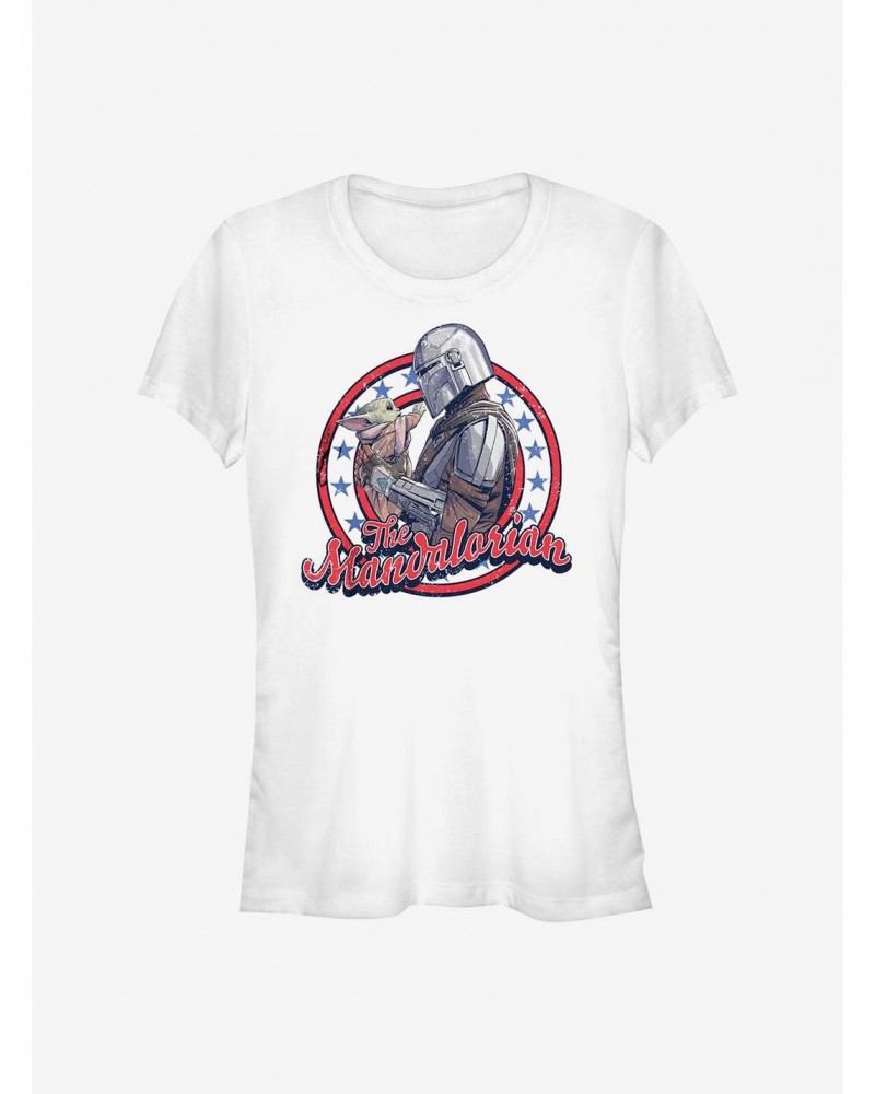 Star Wars The Mandalorian Mando And The Child Girls T-Shirt $5.18 T-Shirts