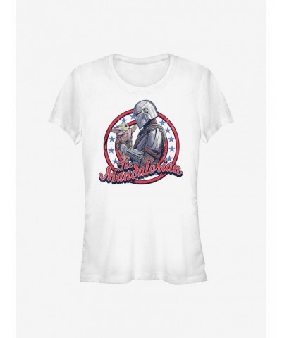 Star Wars The Mandalorian Mando And The Child Girls T-Shirt $5.18 T-Shirts