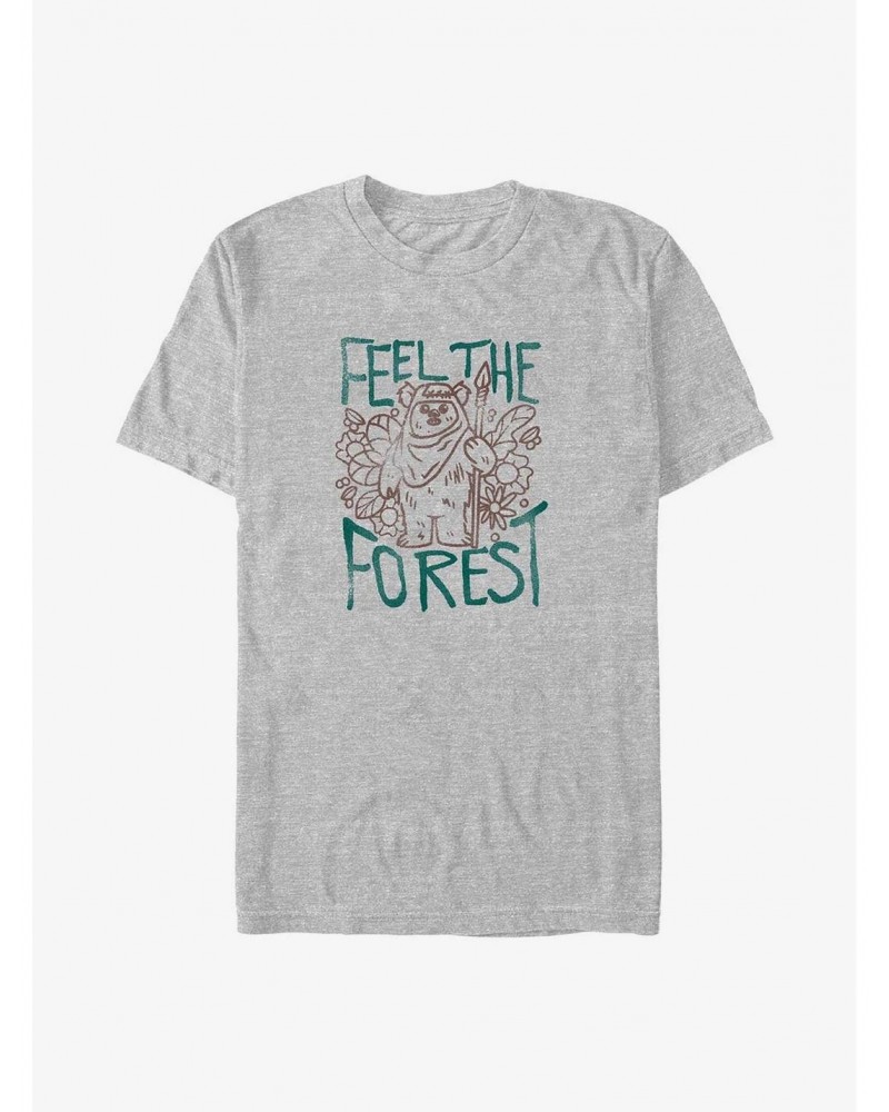 Star Wars Ewok Feel The Forest T-Shirt $7.77 T-Shirts