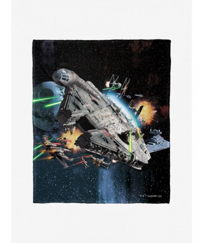 Star Wars Falcon Throw Blanket $26.36 Blankets