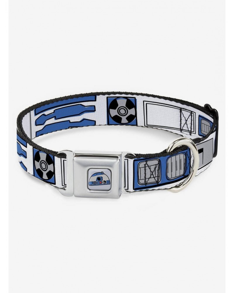 Star Wars R2D2 Bounding Parts Seatbelt Buckle Dog Collar $11.95 Pet Collars