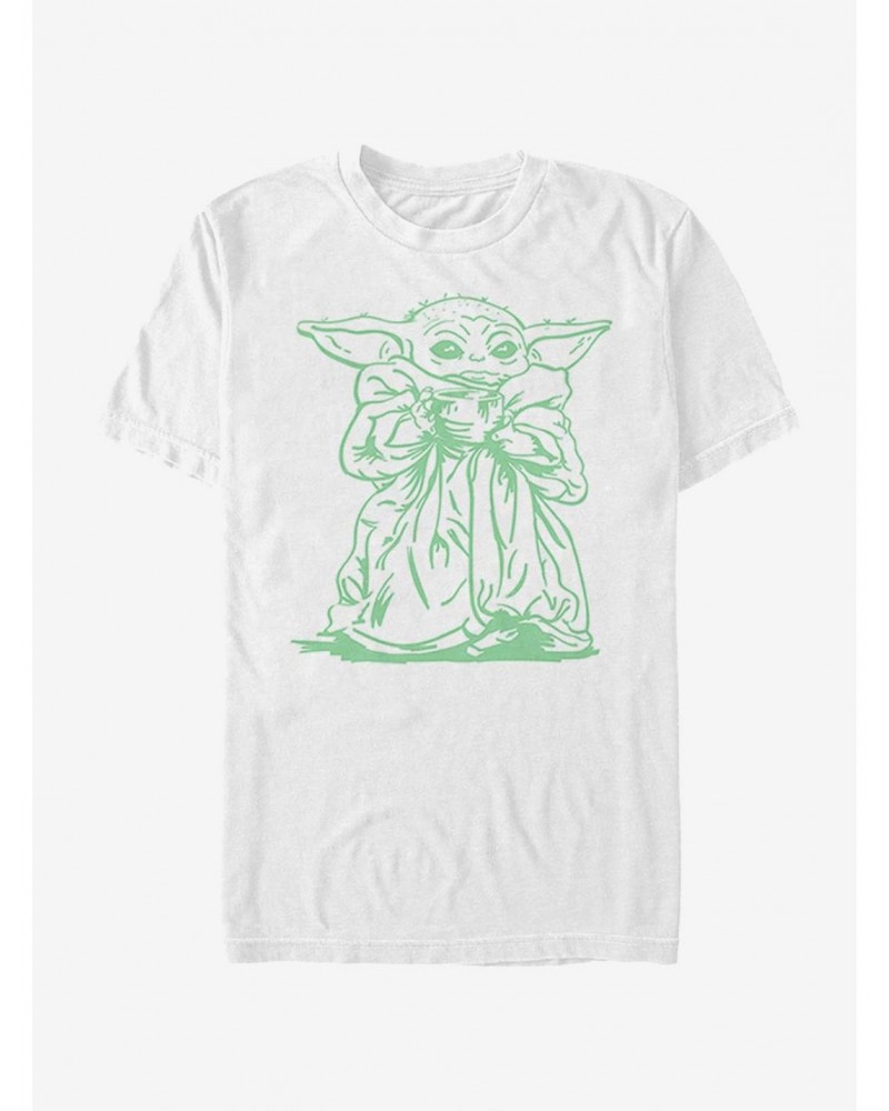 Star Wars The Mandalorian The Child Sketch T-Shirt $5.90 T-Shirts