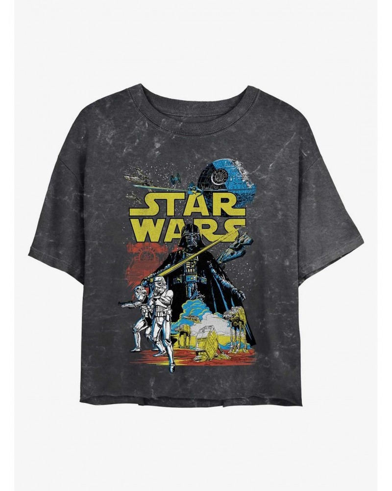 Star Wars Rebel Classic Mineral Wash Crop Girls T-Shirt $5.24 T-Shirts