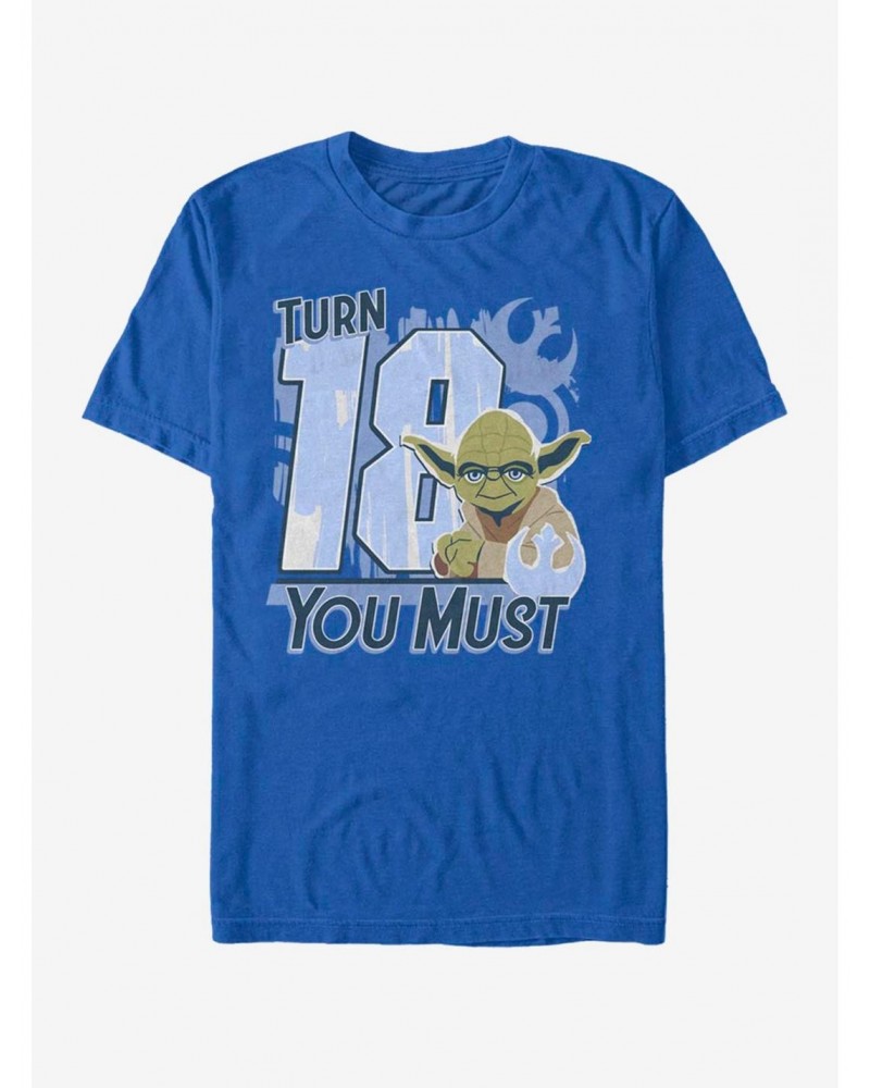 Star Wars Turn 18 You Must T-Shirt $5.59 T-Shirts