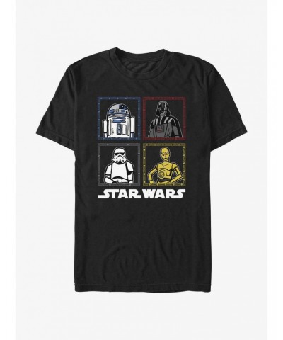 Star Wars Square Portraits T-Shirt $5.44 T-Shirts