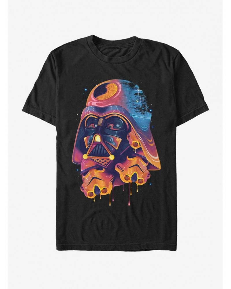 Star Wars Color Melted Vader T-Shirt $7.30 T-Shirts