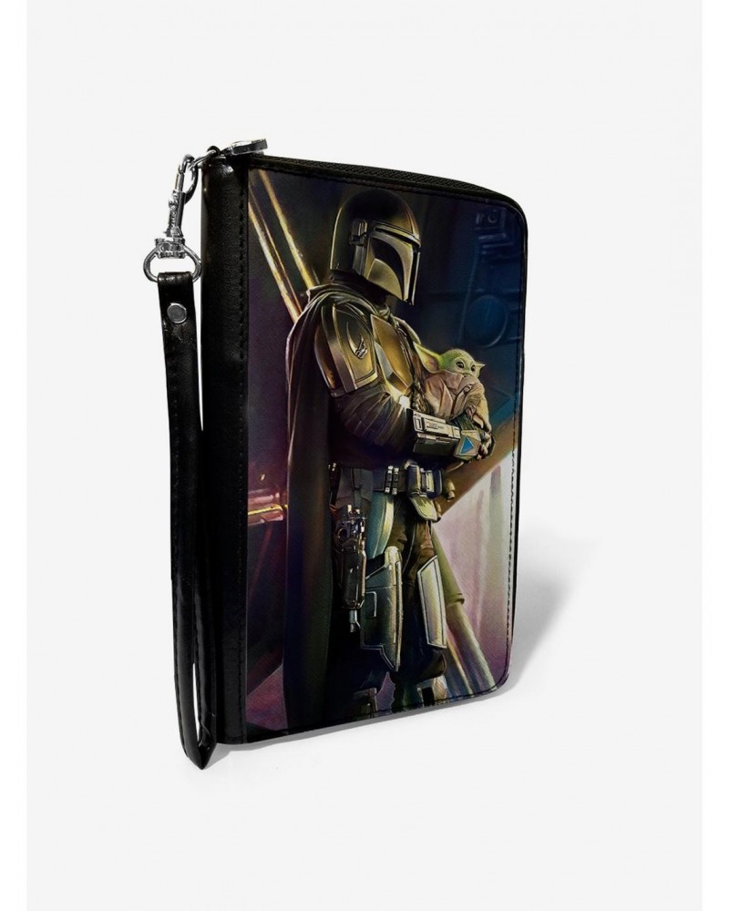 Star Wars The Mandalorian Carrying The Child Zip Around Wallet $15.71 Wallets