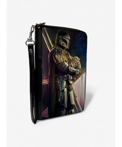 Star Wars The Mandalorian Carrying The Child Zip Around Wallet $15.71 Wallets