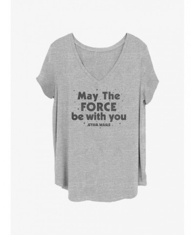 Star Wars May The Force Be With You Girls T-Shirt Plus Size $11.10 T-Shirts