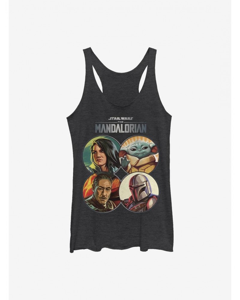 Star Wars The Mandalorian Main Crew Coins Girls Tank $9.95 Tanks