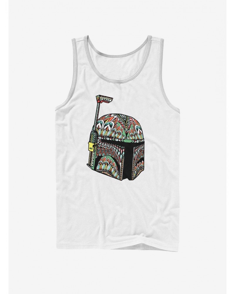 Star Wars Tribal Print Boba Fett Helmet Tank $8.17 Tanks