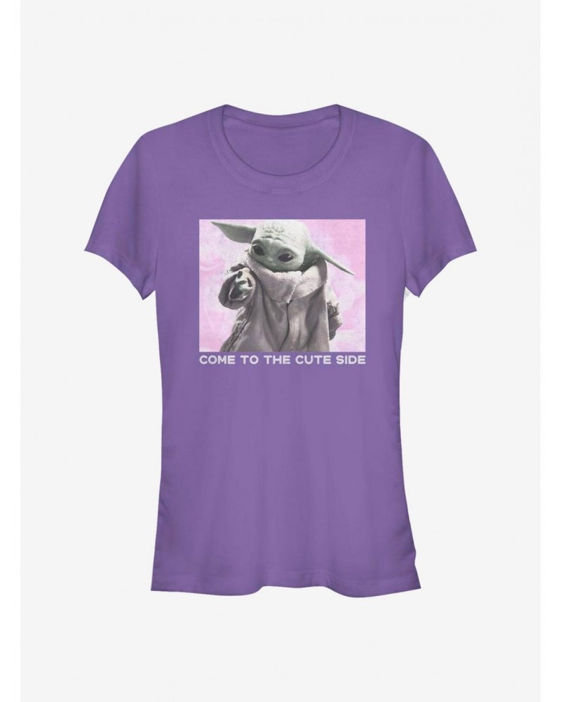 Star Wars The Mandalorian Cute Side The Child Photo Girls T-Shirt $5.34 T-Shirts