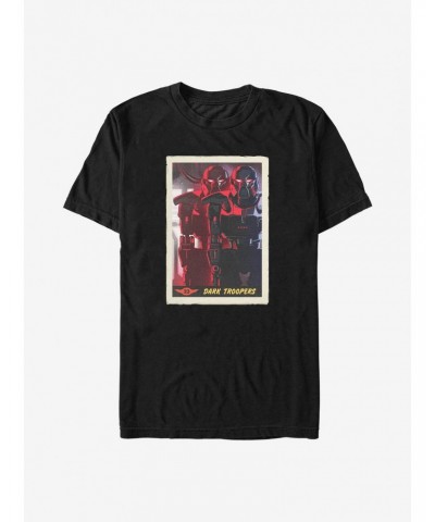 Star Wars The Mandalorian Dark Troopers Card T-Shirt $4.81 T-Shirts