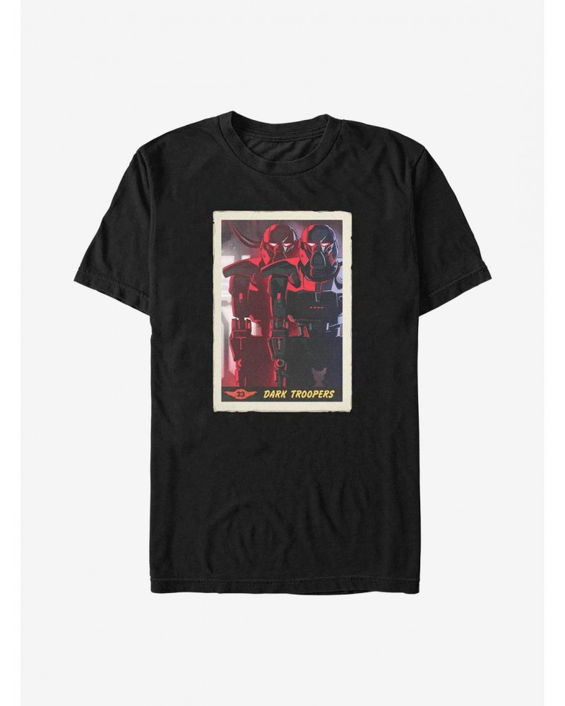 Star Wars The Mandalorian Dark Troopers Card T-Shirt $4.81 T-Shirts