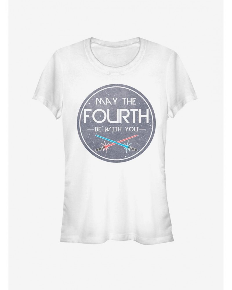 Star Wars May the Fourth Circle Girls T-Shirt $7.77 T-Shirts