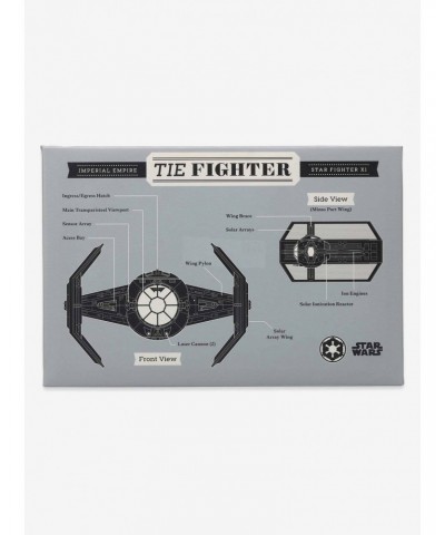 Star Wars TIE Fighter Schematic Canvas Wall Decor $20.97 Décor