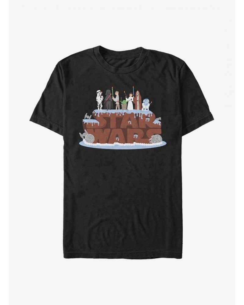 Star Wars Birthday Cake T-Shirt $5.59 T-Shirts