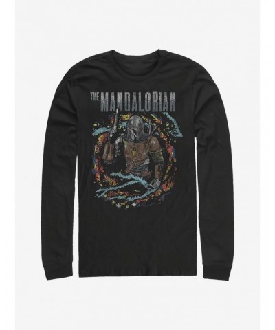 Star Wars The Mandalorian Brutal Surroundings Long-Sleeve T-Shirt $11.58 T-Shirts