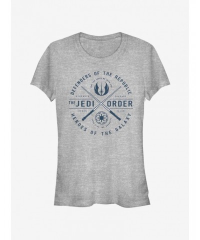 Star Wars The Clone Wars Sabers Emblem Girls T-Shirt $6.31 T-Shirts