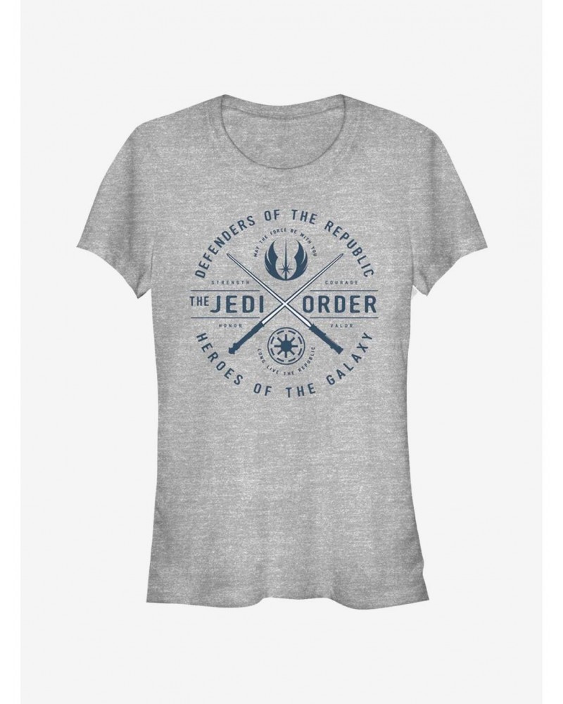 Star Wars The Clone Wars Sabers Emblem Girls T-Shirt $6.31 T-Shirts