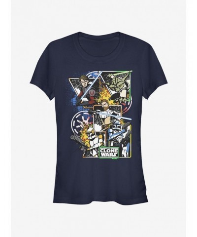 Star Wars The Clone Wars Royal Flush Girls T-Shirt $5.66 T-Shirts