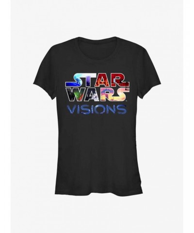 Star Wars: Visions Franchised Logo Girls T-Shirt $5.99 T-Shirts