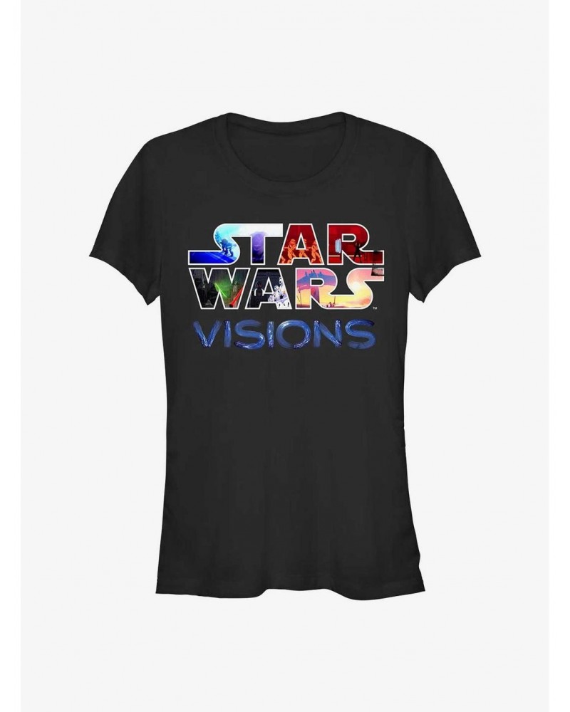 Star Wars: Visions Franchised Logo Girls T-Shirt $5.99 T-Shirts