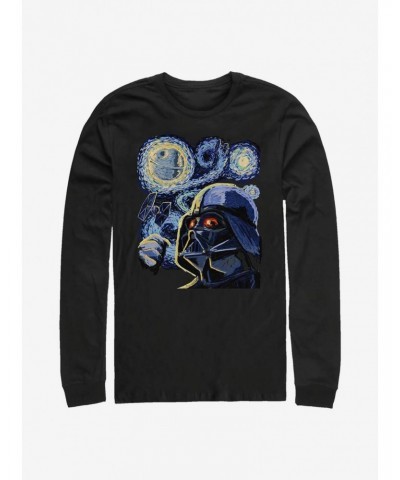 Star Wars Starry Vader Long-Sleeve T-Shirt $8.95 T-Shirts